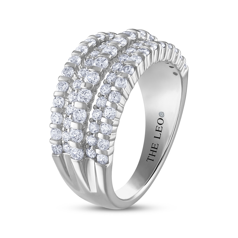 THE LEO Diamond Ring 1-1/4ct tw White Gold Plated
