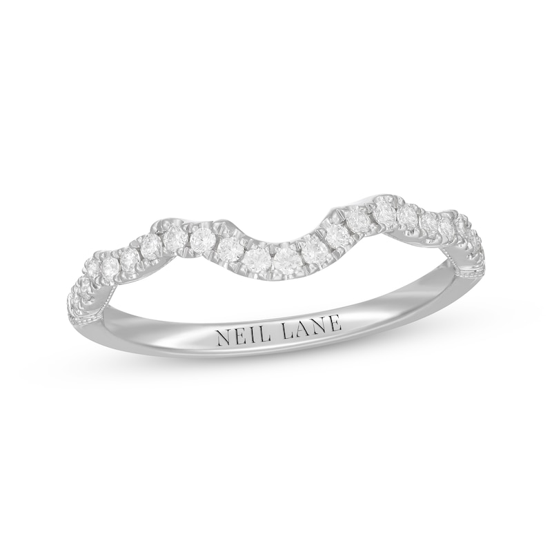 Neil Lane Diamond Wedding Band 1/4 ct tw Round-cut White Gold Plated