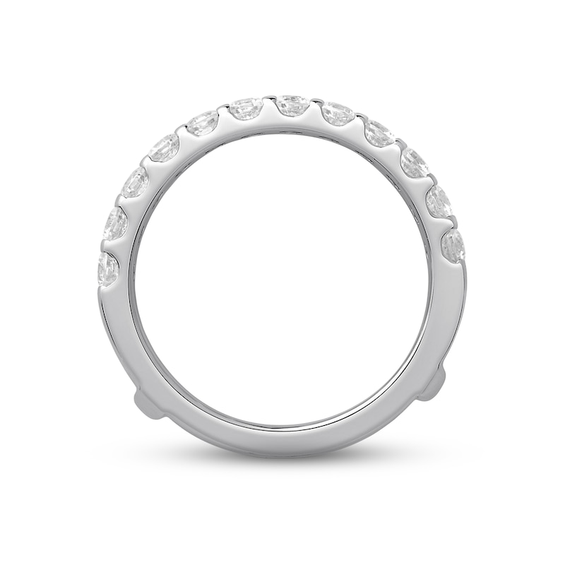 Diamond Enhancer Ring 1-1/2 ct tw Round-cut White Gold Plated