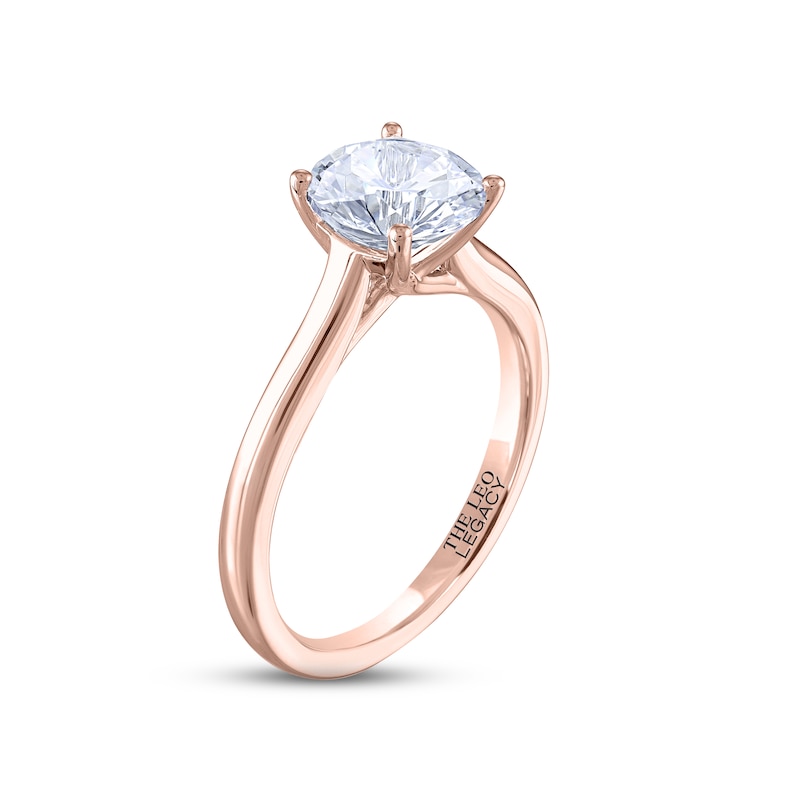 THE LEO Legacy Lab-Created Diamond Solitaire Ring 2 ct tw Rose Gold Plated