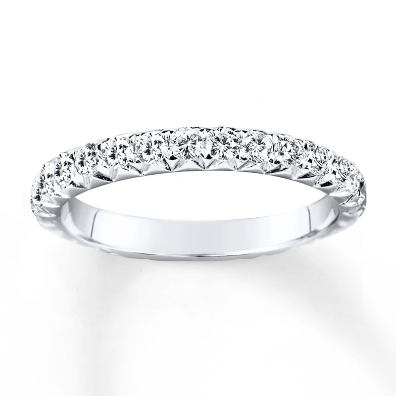 Diamond Eternity Ring 1 ct tw Round-cut White Gold Plated