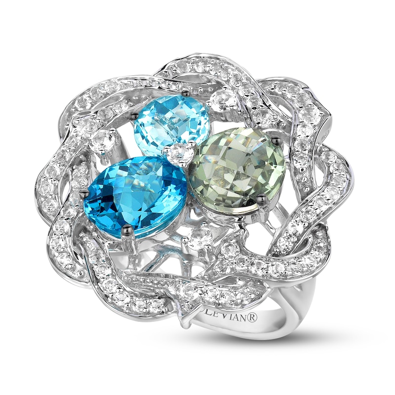 Le Vian Topaz Ring Vanilla Gold Plated - Size 7