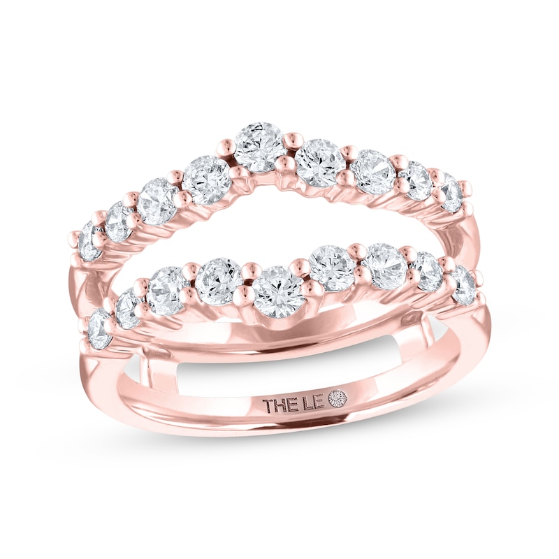 THE LEO Diamond Enhancer Ring 1 ct tw Round-cut Rose Gold Plated