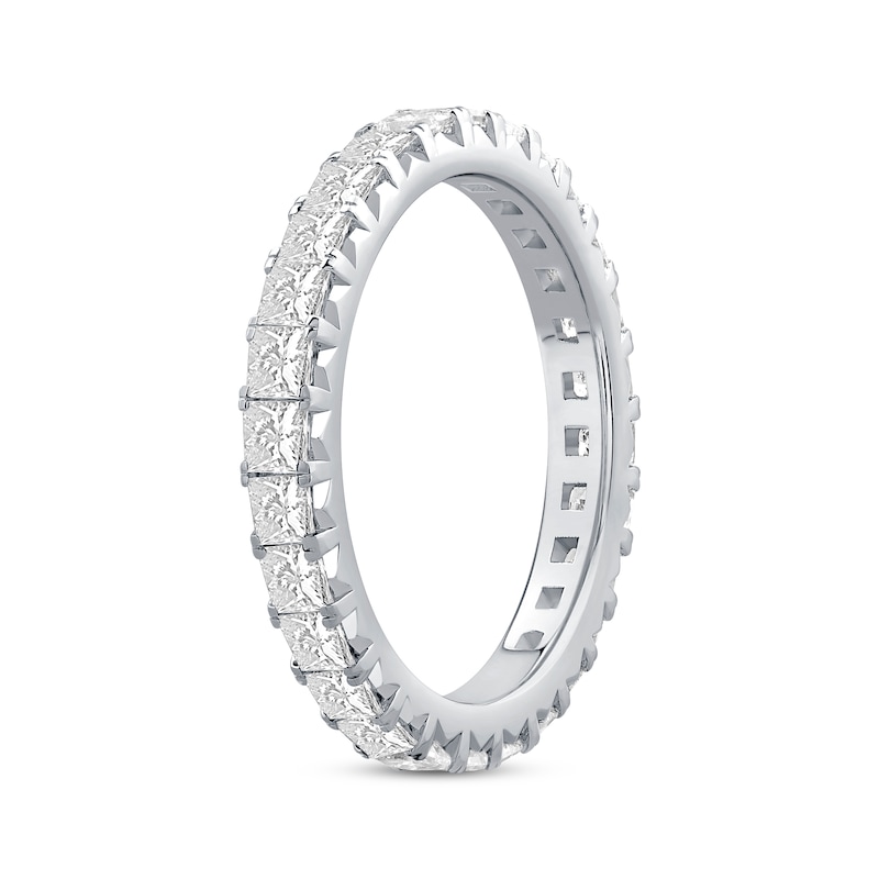Diamond Eternity Ring 2 ct tw Princess-cut White Gold Plated