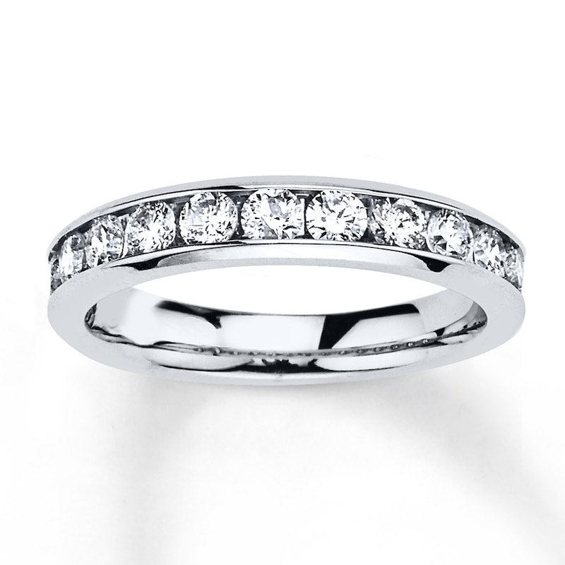 Anniversary Band 1 ct tw Round-cut Diamonds White Gold Plated