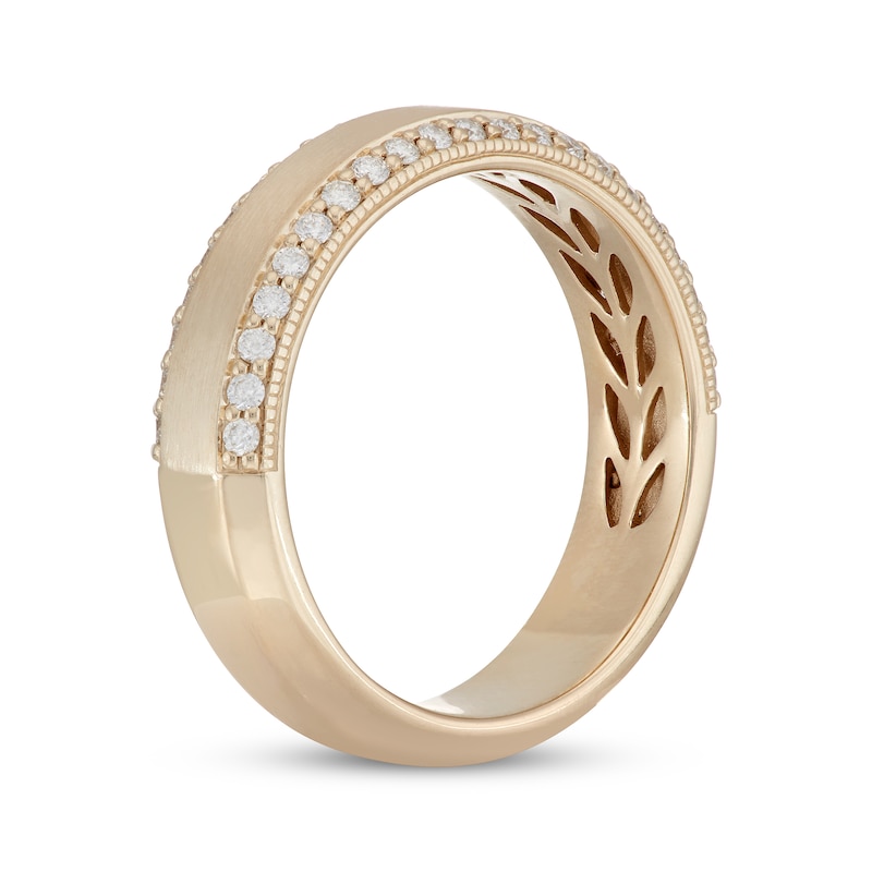 Neil Lane Men's Diamond Wedding Band 1/2 ct tw Yellow Gold Plated