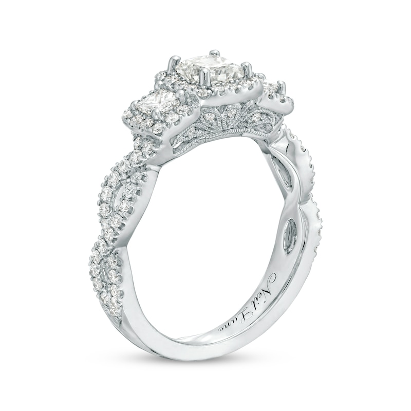 Neil Lane Engagement Ring 1-1/8 ct tw Diamonds White Gold Plated