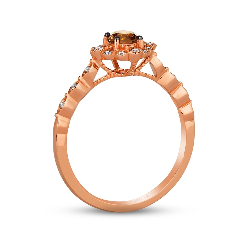 Le Vian Diamond Ring 3/8 ct tw Strawberry Gold Plated