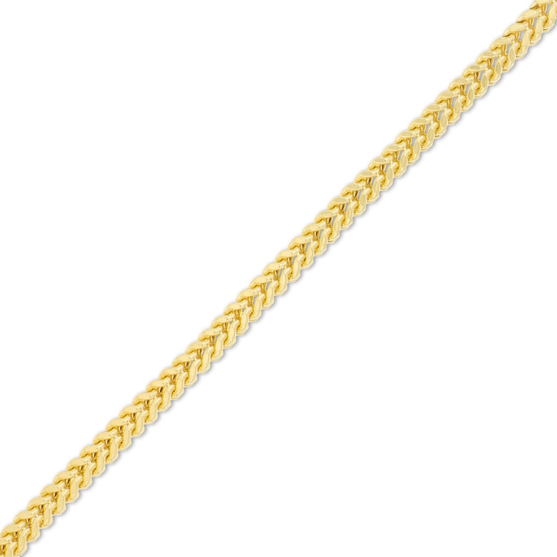 Hollow Franco Necklace Yellow Gold Plated 24"