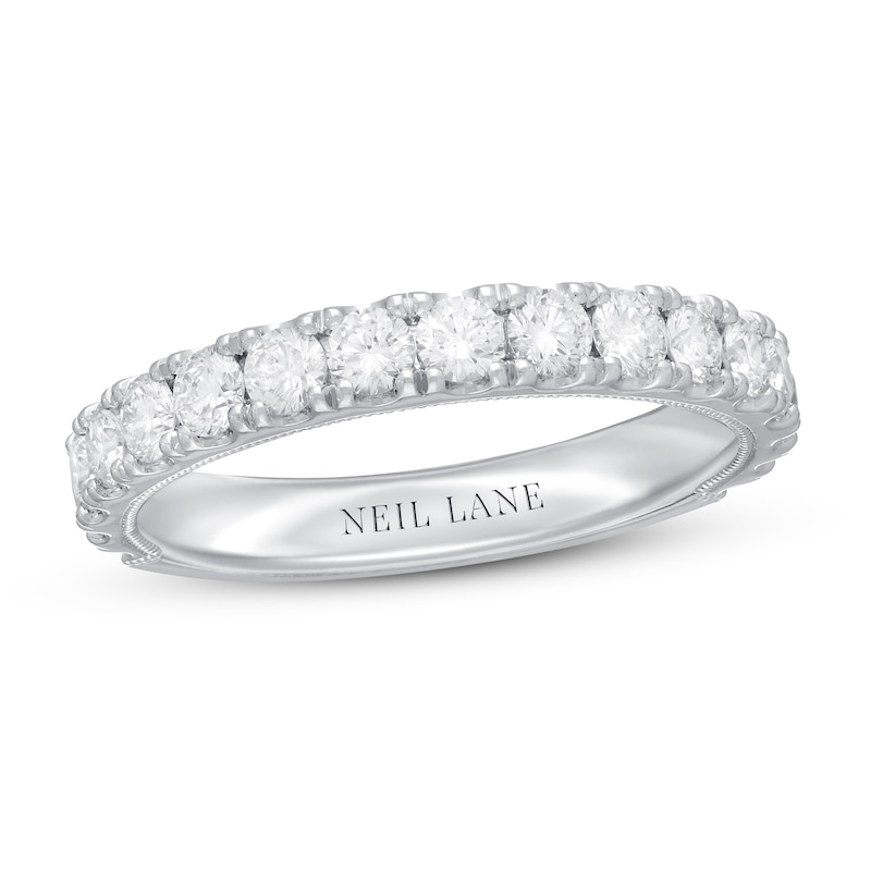 Neil Lane Premiere Diamond Anniversary Ring 1 ct tw Round-cut White Gold Plated