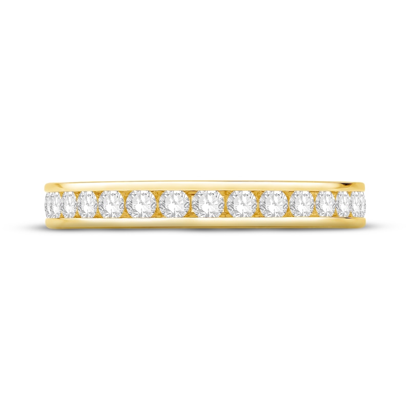 Diamond Eternity Ring 1 ct tw Round-cut Yellow Gold Plated