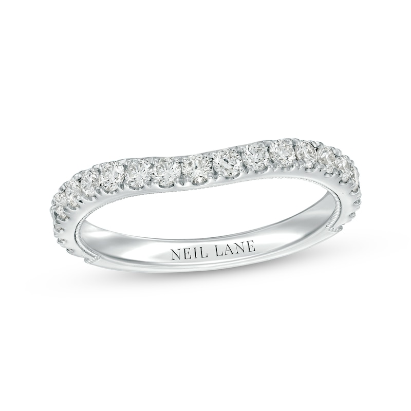 Neil Lane Diamond Wedding Band 5/8 ct tw Round-cut White Gold Plated - Size 5.5