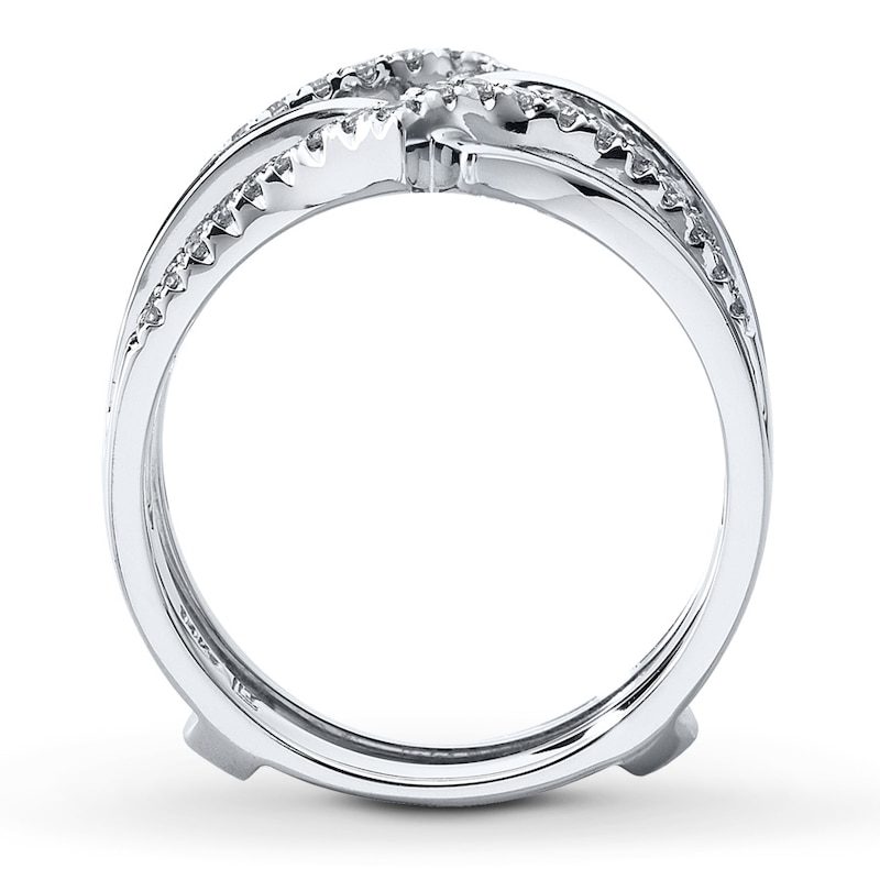 Ring 1/4 ct tw Diamonds White Gold Plated