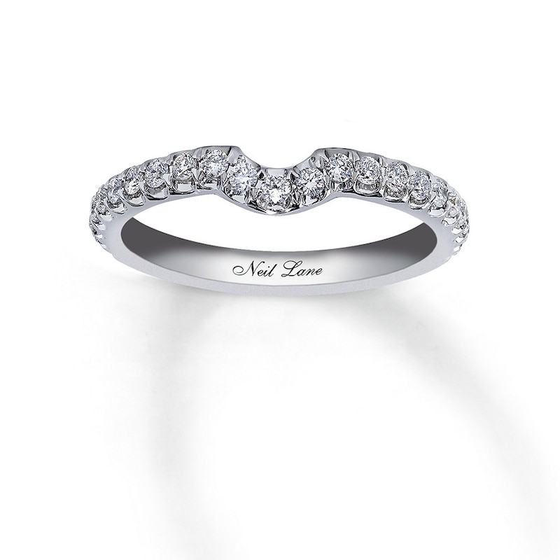 Neil Lane Diamond Band 1/3 ct tw Round-cut White Gold Plated