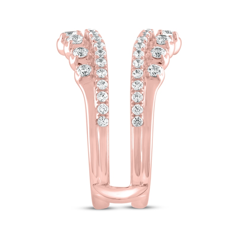 THE LEO Diamond Enhancer Ring 1 ct tw Round-cut Rose Gold Plated