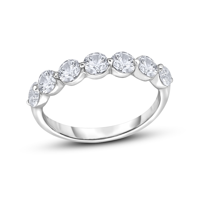 Diamond Anniversary Band 1/2 ct tw Round-Cut White Gold Plated