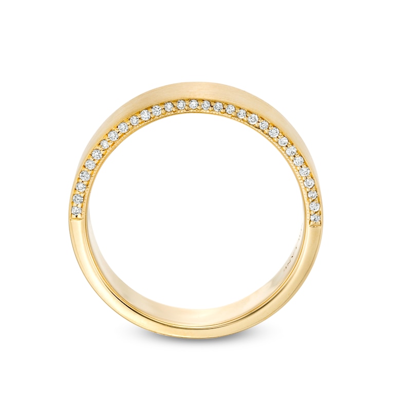 Neil Lane Men's Diamond Wedding Band 1/5 ct tw Yellow Gold Plated