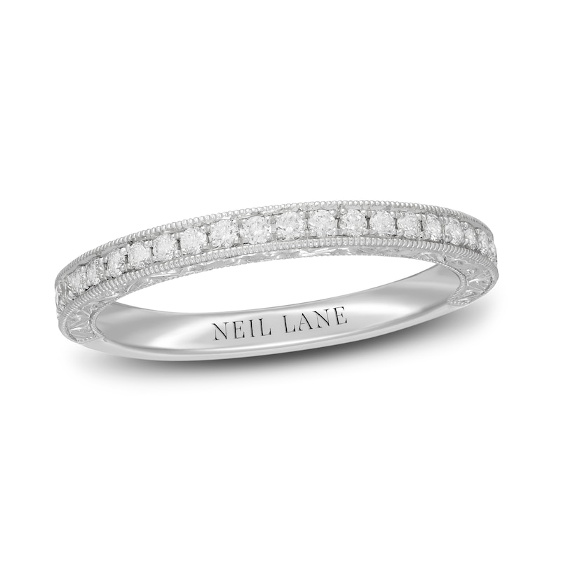 Neil Lane Diamond Anniversary Ring 1/4 ct tw Round-cut White Gold Plated