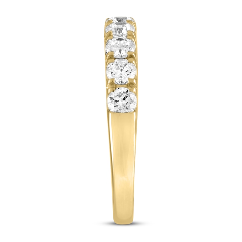 THE LEO Diamond Anniversary Ring 1 ct tw Round-cut Yellow Gold Plated