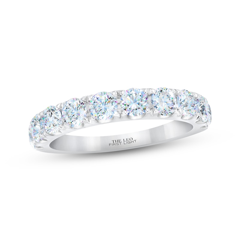THE LEO First Light Diamond Anniversary Band 1-1/2 ct tw White Gold Plated