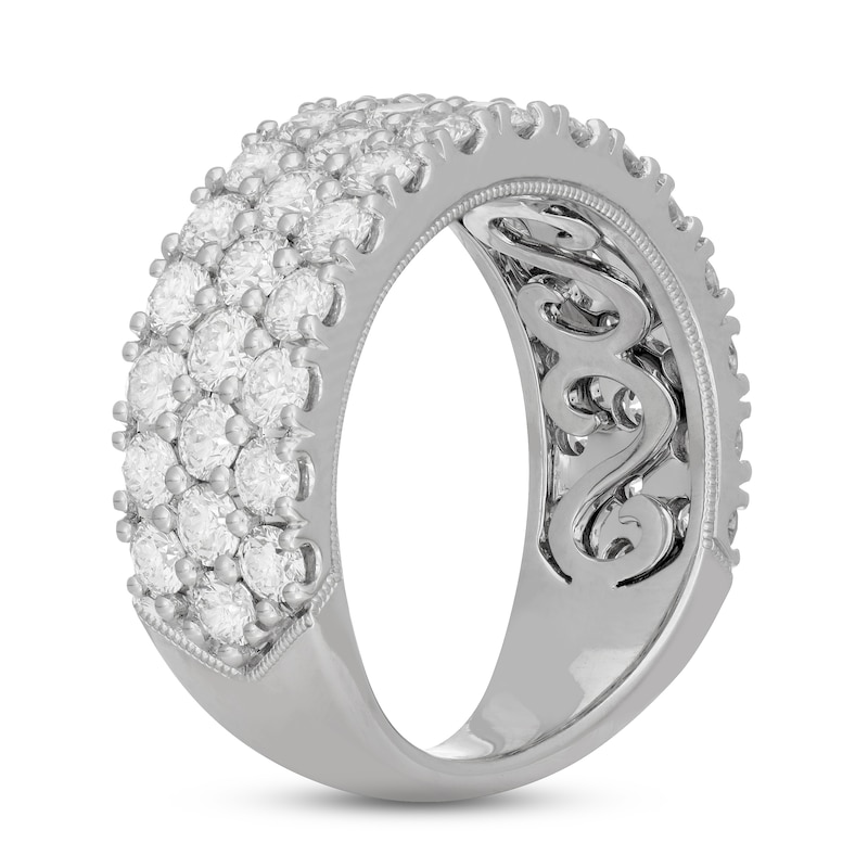 Neil Lane Diamond Anniversary Ring 3 ct tw Round-cut White Gold Plated