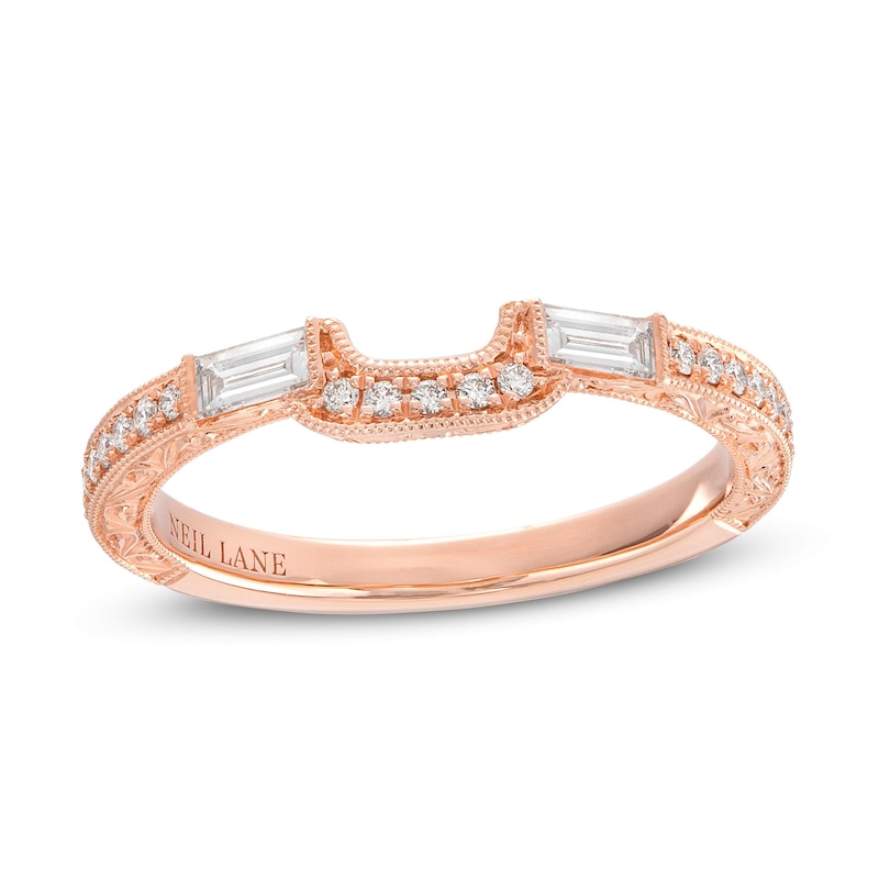 Neil Lane Diamond Wedding Band 1/3 ct tw Rose Gold Plated