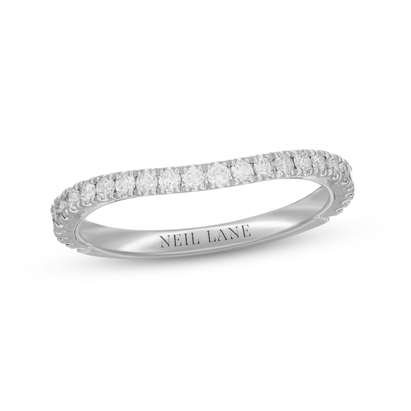 Neil Lane Diamond Wedding Band 3/8 ct tw Round-cut White Gold Plated