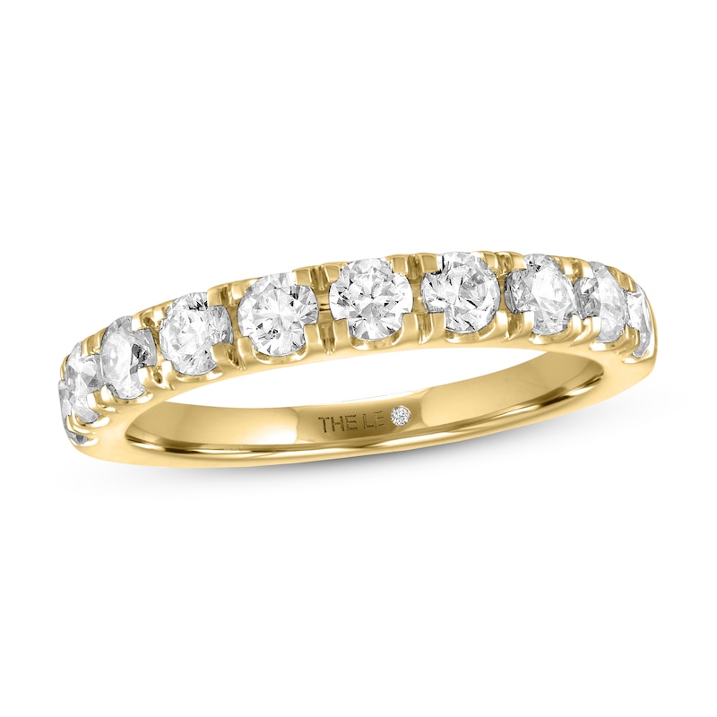 THE LEO Diamond Anniversary Ring 1 ct tw Round-cut Yellow Gold Plated