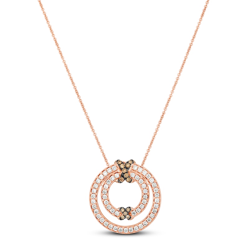 Le Vian Necklace 7/8 ct tw Diamonds Strawberry Gold Plated 18"