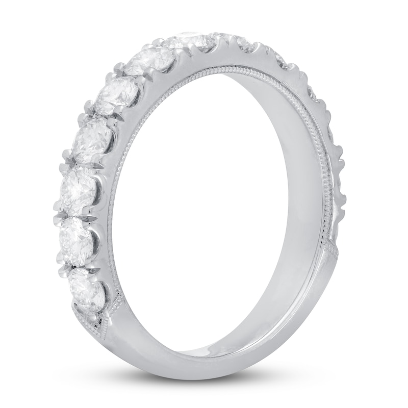 Neil Lane Premiere Diamond Anniversary Ring 1-1/2 ct tw Round-cut White Gold Plated