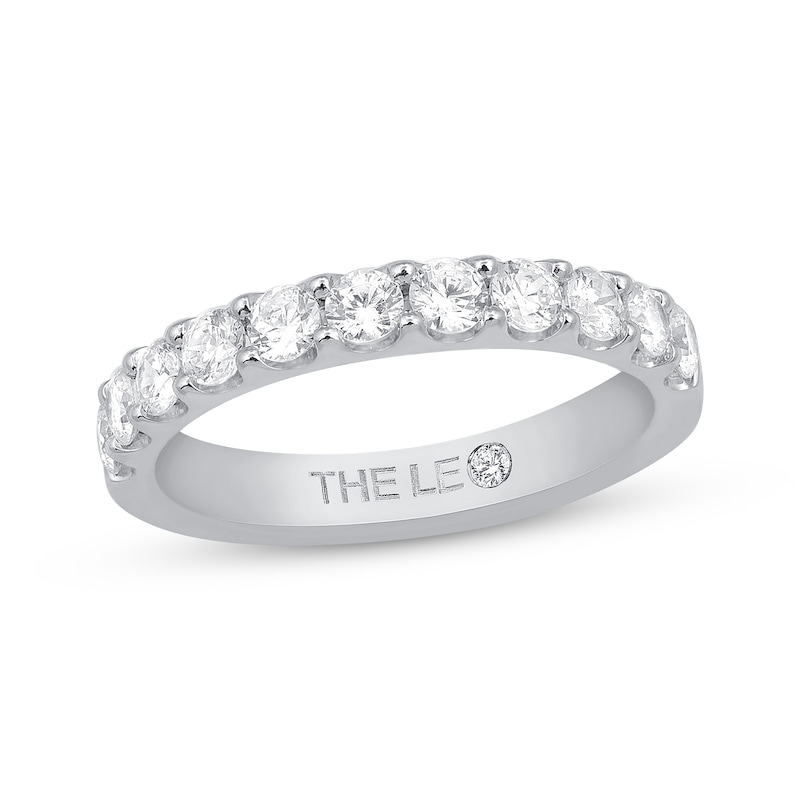 THE LEO Diamond Band 7/8 ct tw Round-Cut White Gold Plated
