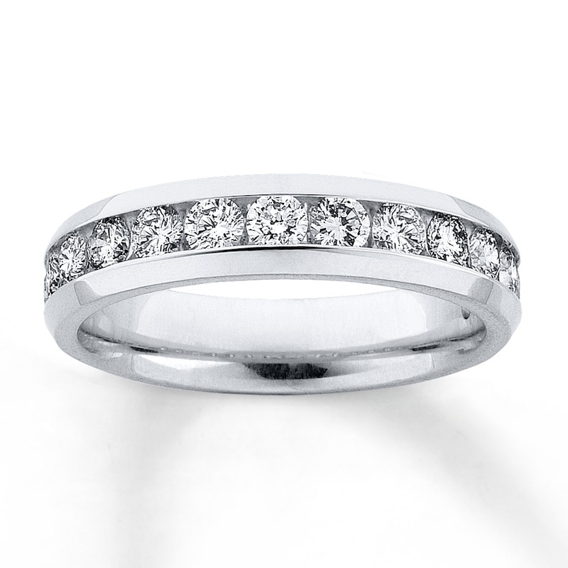 Anniversary Band 1 ct tw Round-cut Diamonds White Gold Plated
