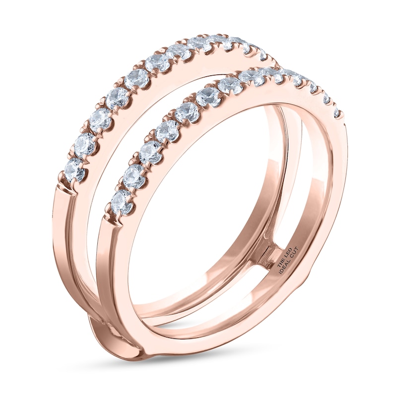 THE LEO Ideal Cut Diamond Enhancer Band 1/2 ct tw Rose Gold Plated