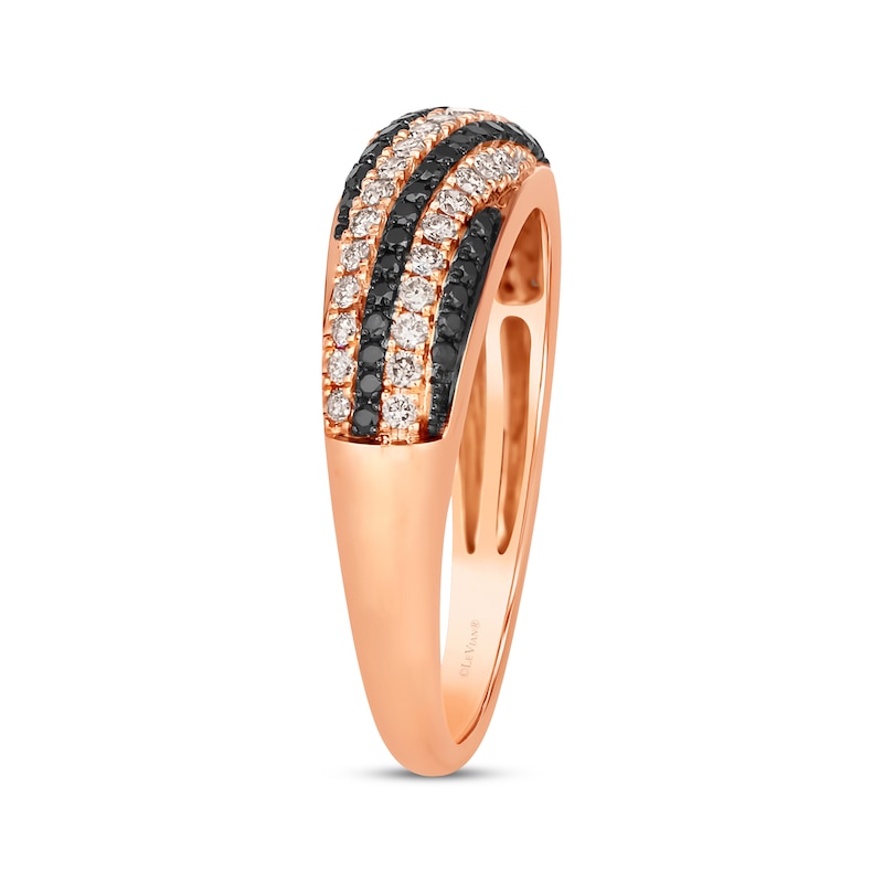 Le Vian Diamond Dome Ring 1/2 ct tw Strawberry Gold Plated