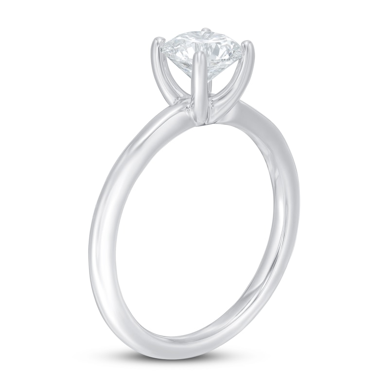 Lab-Created Diamonds by Solitaire Engagement Ring 1 ct tw White Gold Plated