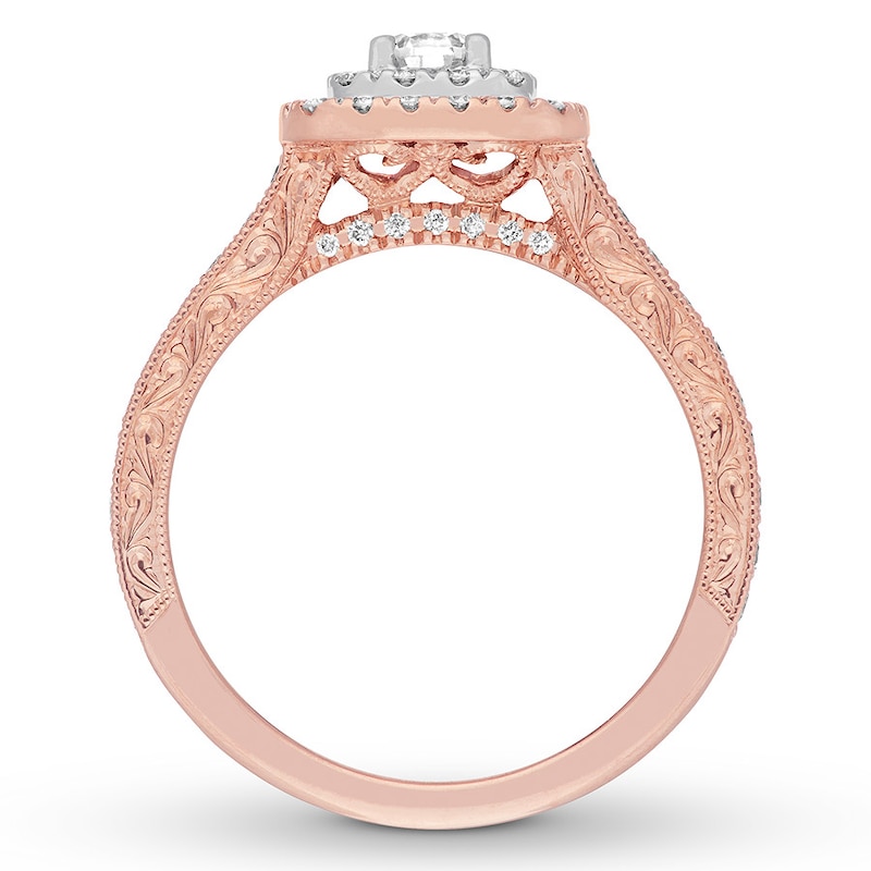 Neil Lane Engagement Ring 7/8 ct tw Diamonds Two-Tone Gold Plated