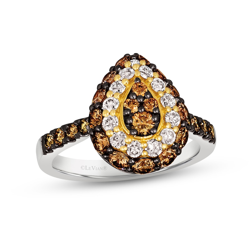 Le Vian Diamond Ring 1-3/4 ct tw Two-Tone Gold Plated