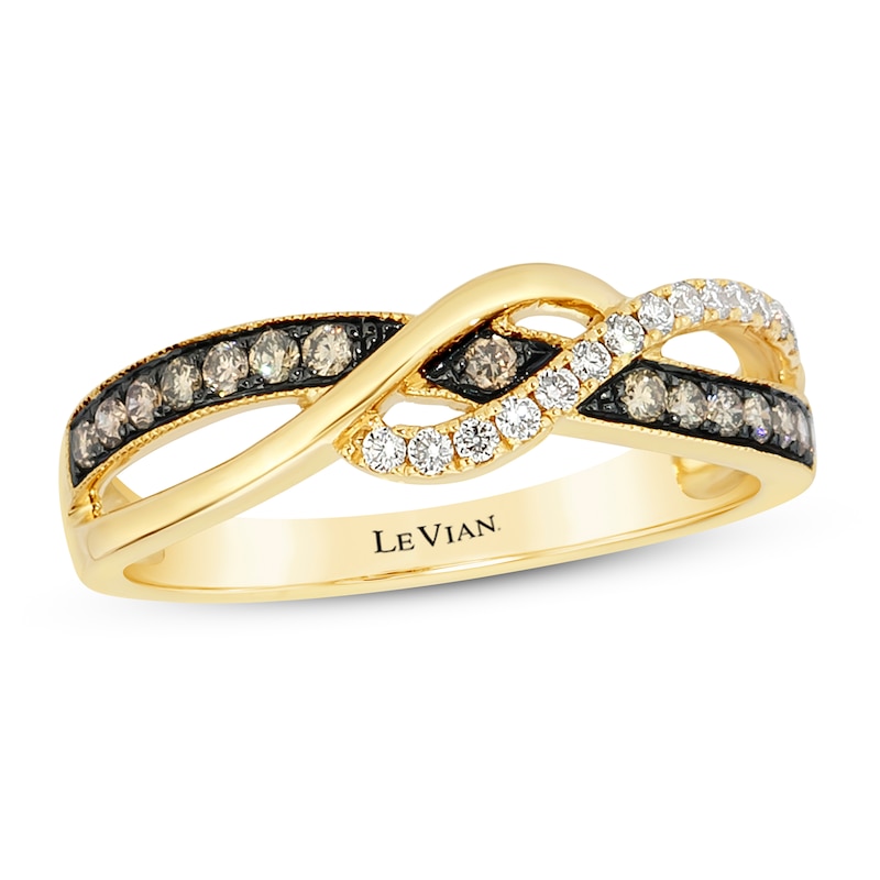 Le Vian Diamond Ring 1/3 ct tw Honey Gold Plated