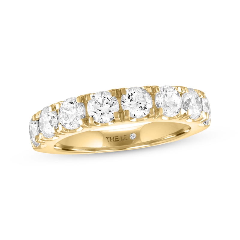 THE LEO Diamond Anniversary Ring 2 ct tw Round-cut Yellow Gold Plated