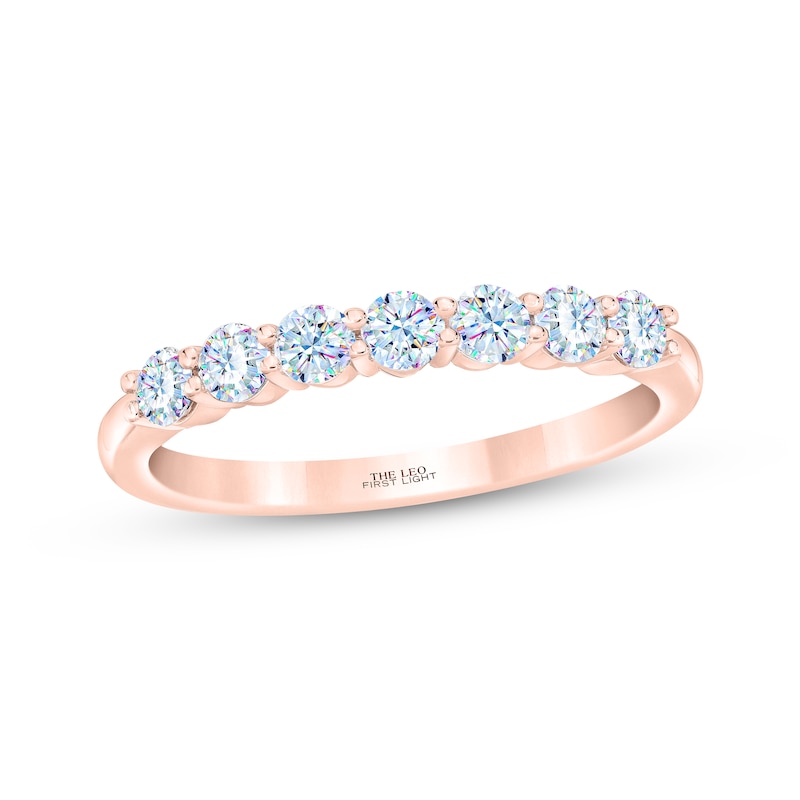 THE LEO First Light Diamond Anniversary Band 1/2 ct tw Rose Gold Plated