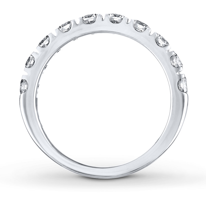 THE LEO Diamond Anniversary Ring 1 ct tw Round-cut White Gold Plated