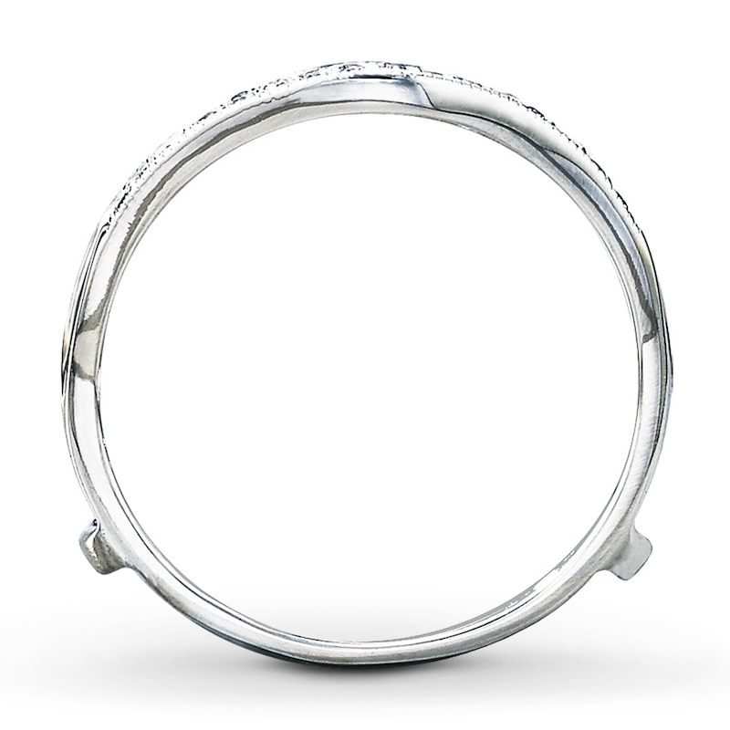 Ring 1/2 ct tw Diamonds White Gold Plated