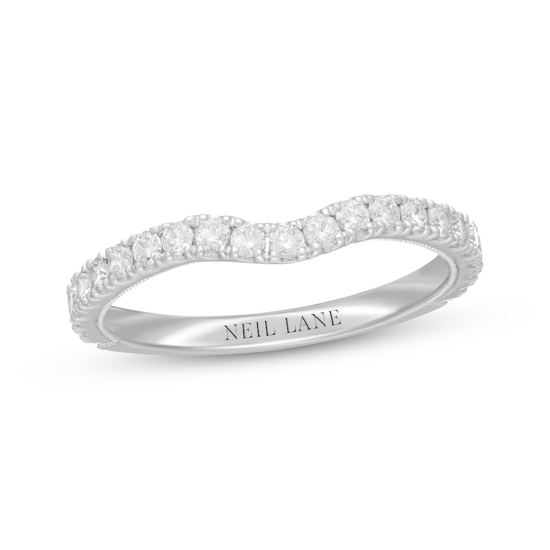 Neil Lane Diamond Wedding Band 1/2 ct tw Round-cut White Gold Plated