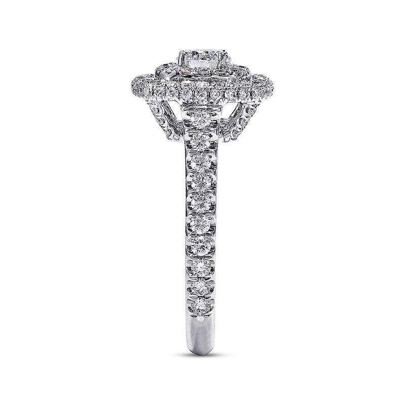 Neil Lane Engagement Ring 1-1/5 ct tw Round-cut Diamonds White Gold Plated