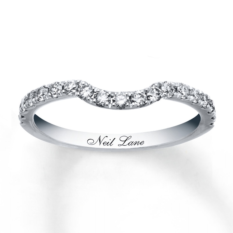 Neil Lane Diamond Band 3/8 ct tw Round-cut White Gold Plated