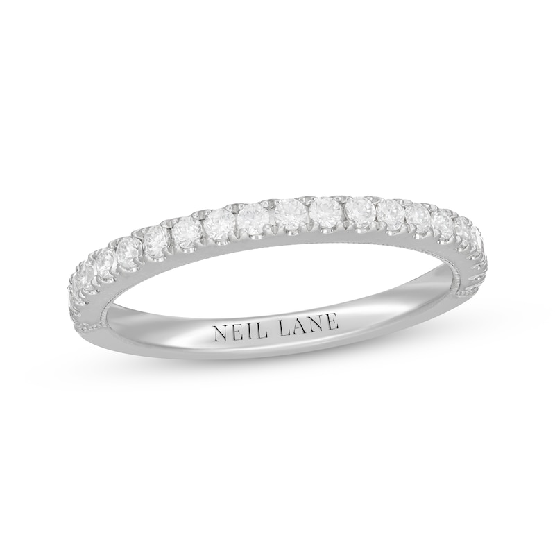Neil Lane Diamond Wedding Band 3/8 ct tw Round-cut White Gold Plated