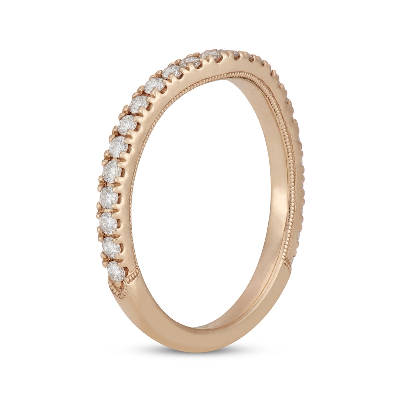 Neil Lane Contoured Diamond Wedding Band 3/8 ct tw Yellow Gold Plated