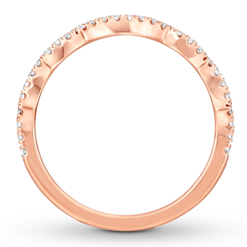 Neil Lane Wedding Band 1/5 ct tw Diamonds Rose Gold Plated