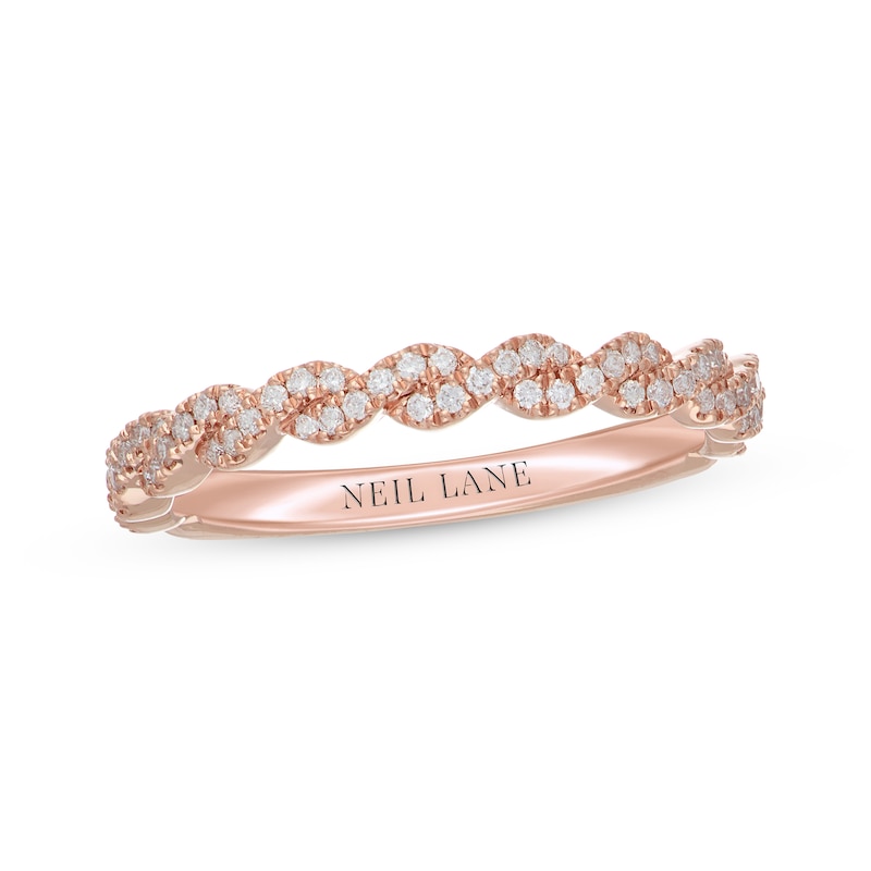 Neil Lane Premiere Diamond Band 1/4 ct tw Rose Gold Plated