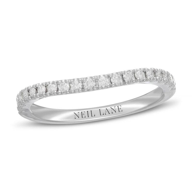 Neil Lane Diamond Wedding Band 1/4 ct tw White Gold Plated
